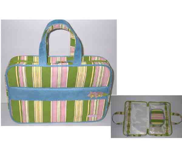 GJ-I109 Striped cosmetic bag