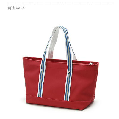 PU压花单肩手提包